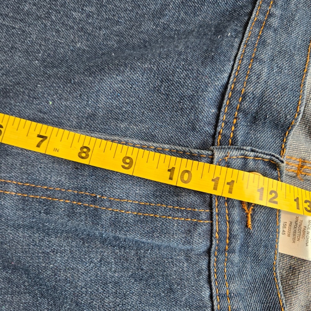 NWOT KEY Mens Sz 44 Blue Denim Carpenter Durable Heavy Duty Work Shorts Pockets - Picture 4 of 8